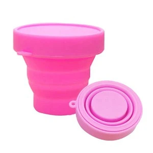 Fashion Travel portable silicone folding water cup for home and work