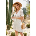 fashion v-neck  irregular 2020 long dress women girls party dresses