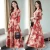 Import Fashion women clothes long sleeve hot sale woman dress floral printed europe slim clothes women casual dresses from China