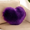 Faux wool heart-shaped cushions home decor pillow sofa modern sofa pillow case sofa back pillow