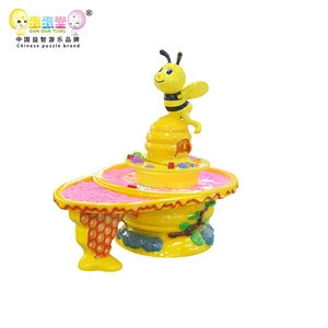 Fiberglass Musical Rotating kinetic sand table with colorful LED lights  for indoor amusement park