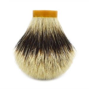 finest two band badger hair shaving brush knots For Men Barber Beard diy brush handle
