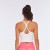 Import Fitness Apparel Solid White Color Sportswear Women Cross Back Yoga Wear Sleeveless Crop Top Gym Wear from China