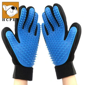 Five Finger Pet Grooming Gloves Silicone Massage Hair Remover Dog Cat Cleaning Brush Magic Glove Sales of Manufacturer