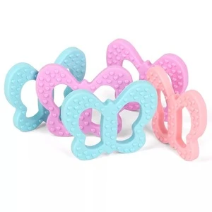 FL- Factory whole sales safe elephant baby pendant Silicone teether for BPA free toys