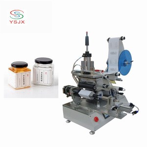 flat plastic bottle 360 rotating roll label applicator/sticker labeling machine with coding printer