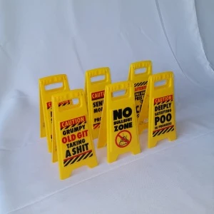 Foldable stand up warning sign Board desktop billboard table sign board for chain resturaunt