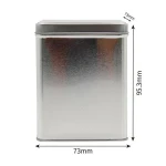 Food Grade Wholesale Custom Logo Square Box Coffee Bean Dried Fruit Tea Tins Cans Packaging Container Metal Cans