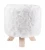 Import Foot rest 13&quot; Gray Faux Fur Stool / ottoman from China