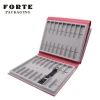 FORTE Red Pu Leather Watch Straps Display Box Watch Band Tray