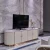 Import Foshan Modern design white man made marble top TV stand steel frame TV stand home furniture from China