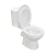 Import Foshan Two Piece Toilet Bowl NF201 P-trap Self-cleaning Glaze Washdown Cost-Effective Toilet from China