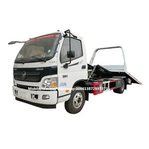 Foton 0 degree flatbed wrecker towing truck/towing wrecker truck for sale