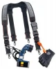 FREE SAMPLE FACTORY PRICE Padded Adjustable Tool Belt Suspenders with Front Pocket