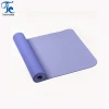 Free sample soft extra thin biodegradable tpe/microfiber yoga mat with strap