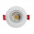 Import FREE SHIPPING ETL 3 Inch 8W Gimbal COB LED Downlight Dimmable 120V Recessed Ceiling Round Black Trim Adjustable Pot Light from China