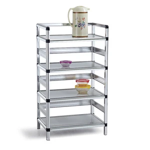 Funiture export aluminum kitchen storage rack shelf mdf board home storage shelf