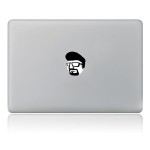 Funny Laptop Sticker, for macbook air black custom vinyl sticker