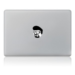 Funny Laptop Sticker, for macbook air black custom vinyl sticker
