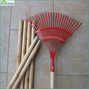 Garden Rake Application and Steel Head Material garden rake with wooden handle
