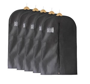 Garment Bag Suit Wedding Cotton Men Clothes Black  Customized Logo Item Storage Packing Bag