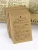 Import garment logo string recycled brown kraft paper tag with eyelet from China