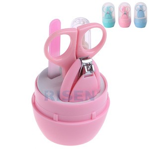 gift-giving baby &amp; toddler manicure pedicure grooming set baby nail clippers plastic-handled baby scissors