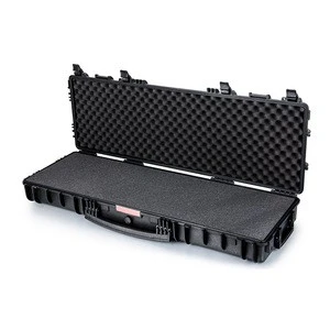 Glary Wholesale PP  tactical military  rifle hard case china IP67 Waterproof military plastic gun case with wheel