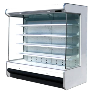 glass door refrigerator supermarket fruit fridge display freezer vegetables chiller