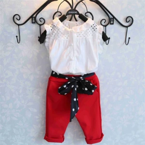 GLM8389 2021 wholesale kids toddler cute baby girl summer clothes elegant fashion children girls boutique clothing sets