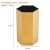 Import Gold Color Metal Stainless Steel Personalized Hexagonal Office Desk Pen Pencil Holder Makeup Brush Holder Organizer from China