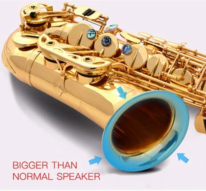 Gold Lacquer Brass Alto Instrument Accessories Professional Eb  China Sax Saxophone Alto