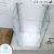 Import Good price simple free standing hinge 6mm glass bathroom shower room from China