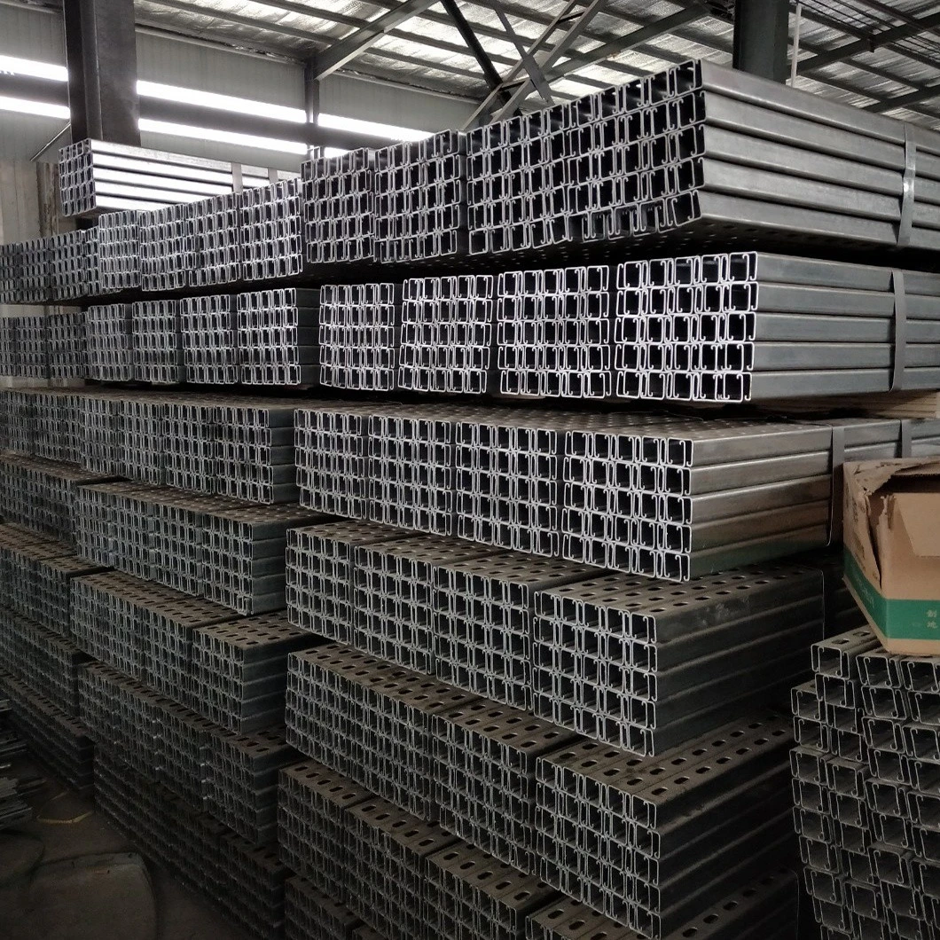 Good quality hot dipped galvanized c channel U channel sizes metric