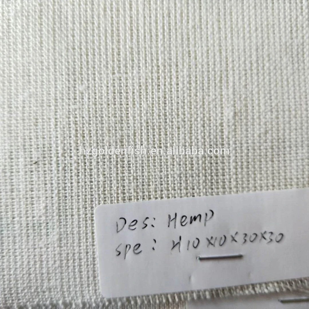 GOTS 100% Organic Hemp Canvas fabric for Garment Home textile