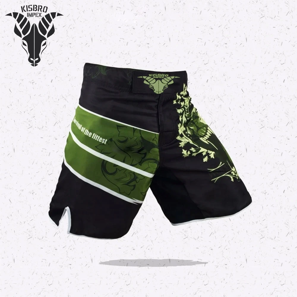 Green Bear Fitness breathable mma fighting workout shorts Tiger muay thai boxing shorts kickboxing shorts pretorian