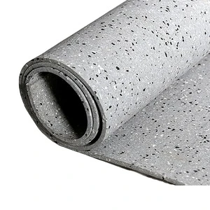 Grey Color EPDM Gym Safety Flooring Rolls Rubber Carpet In 6mm Thick Custom Size