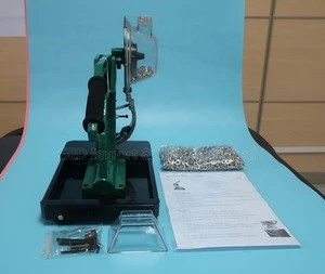 Guangzhou GED 6mm Semi Automatic Eyelet Grommet Machine 10mm 12mm Button Hole Punching Press Puncher with One Bag Free Eyelet