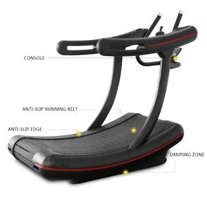 Gym Equipment Resistance Self-Generating Woodway Curved Treadmill