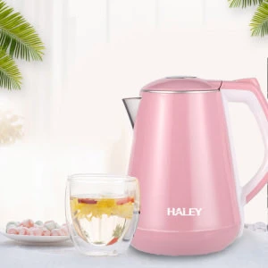 Haley High quality home appliances anti-scalding frosted 360 degree rotation stainless steel water kettle electric  tea kettles