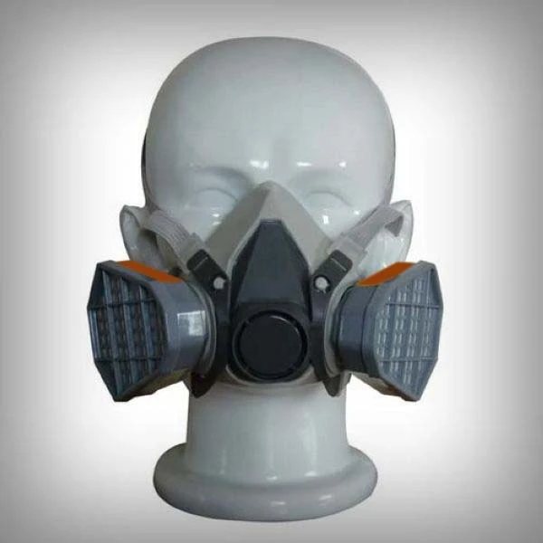 half face magnetic gas mask double filter against organic or acid gas