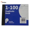 Half Size Duplicate Receipt Book Numbered Cash 1 - 100 Pages Pad Carbon Invoice