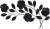 Import Handmade Magnolia Flowers Metal Wall Decor Leaf shape  Hanging Large Art Decorations for Home Bedroom Kitchen Office Dining Room from China