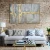 Import Handmade Modern Wall Art Golden Leaf Oil Painting Canvas from China