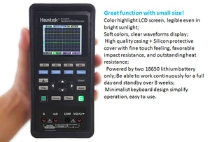 Hantek 2C72 70MHZ Multimeter High Precision Handheld Signal Source Digital Oscilloscope