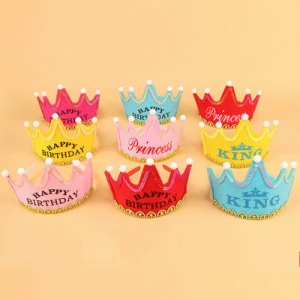 Happy Birthday LED Happy Birthday  crown dress up the hat party decoration