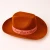 Import happy new year cowboy hat Non-woven christmas adult polyester felt colth magic brown EVA Composite top hat from China