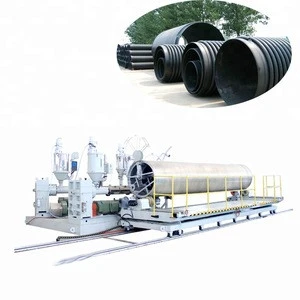 HDPE plastic hollow spiral winding pipe making machinery