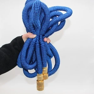 HEAVY DUTY 50 Feet Expandable Hose Set Strongest Magic Garden Hose With All Solid Brass Connector