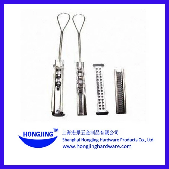 Heavy Duty Aerial Electrical Telecom Flat Wedge Cable Clamp